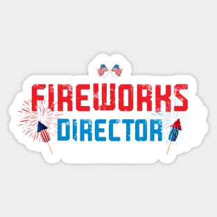 Fireworks Director I Run You Run Sticker